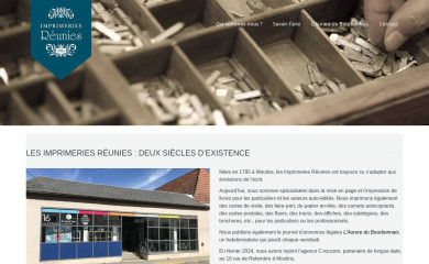 imprimeriesreunies.fr screenshot