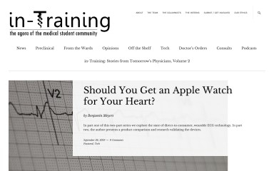http://in-training.org screenshot