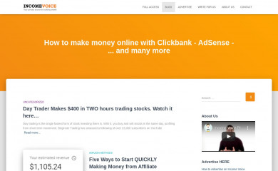 http://incomevoice.com screenshot