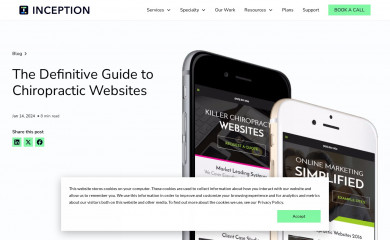 http://www.inception-chiropractic-websites.com screenshot