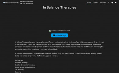 inbalancetherapies.com.au screenshot