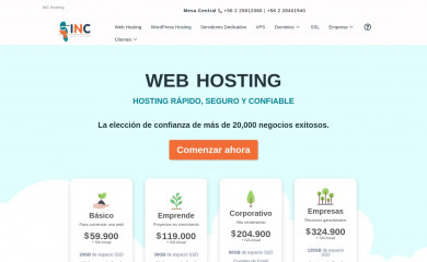 inc.cl screenshot