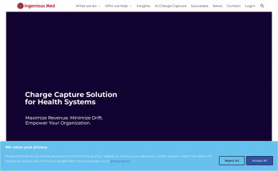 ingeniousmed.com screenshot