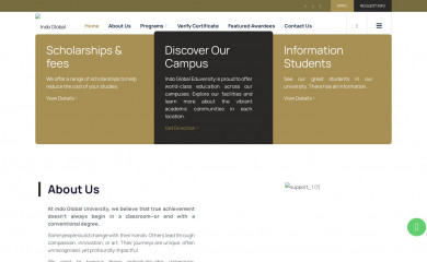 indoglobaluniversity.com screenshot