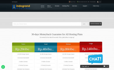 indograndhosting.com screenshot
