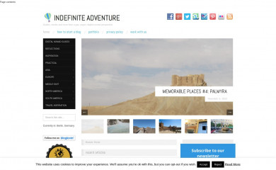 indefiniteadventure.com screenshot