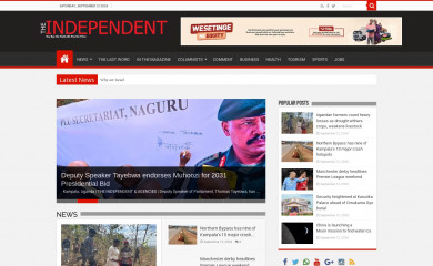 independent.co.ug screenshot