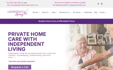 independentlivinglancashire.co.uk screenshot
