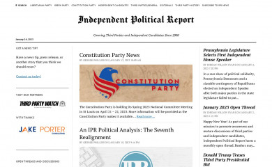 independentpoliticalreport.com screenshot
