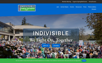 indivisibleeugene.org screenshot