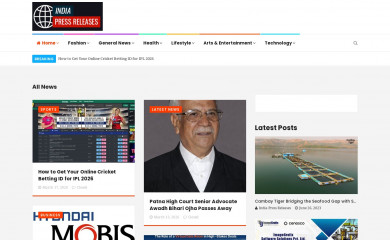 indiapressreleases.com screenshot