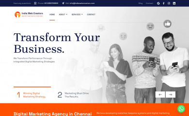 indiawebcreators.com screenshot