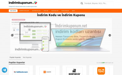 indirimkuponum.net screenshot