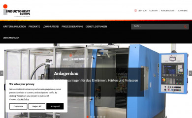 inductoheat.eu screenshot