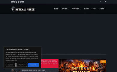 infernalpunks.com screenshot