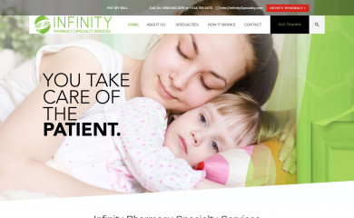 infinityspecialty.com screenshot