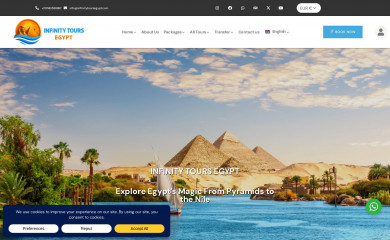 infinitytoursegypt.com screenshot