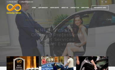 infinityvalet.com screenshot