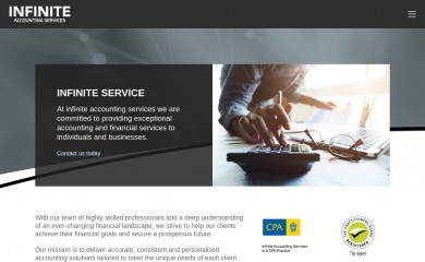 infiniteaccountingservices.com.au screenshot