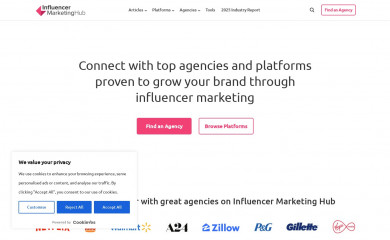 influencermarketinghub.com screenshot