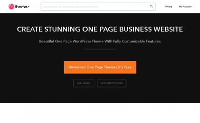 One Page screenshot