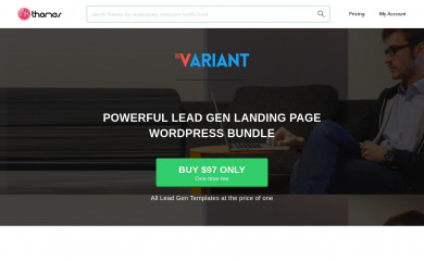 Variant Landing Page screenshot