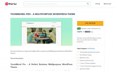 https://www.inkthemes.com/market/toommorel-theme/ screenshot