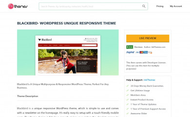 BlackBird Pro Responsive Theme screenshot