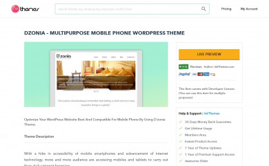https://www.inkthemes.com/market/wordpress-mobile-theme/ screenshot