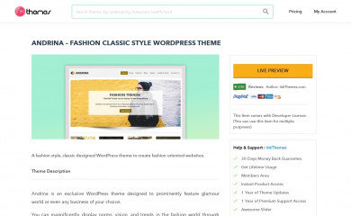 Andrina Responsive Theme Pro screenshot