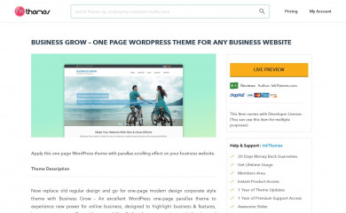 Business Grow One-Page Wordpress Theme screenshot