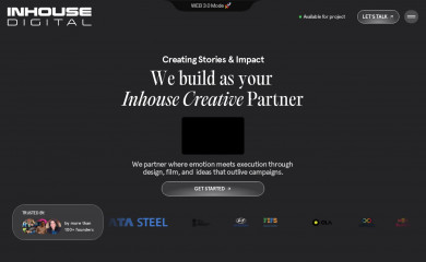 inhousedigital.in screenshot