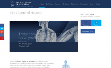 injurycenterhouston.com screenshot