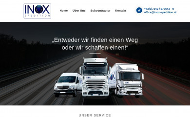 inox-spedition.at screenshot