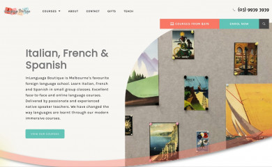 inlanguageboutique.com.au screenshot