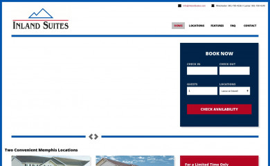 inlandsuites.com screenshot