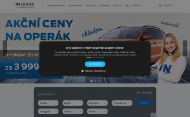 inlease.cz screenshot