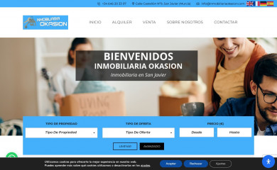 inmobiliariaokasion.com screenshot