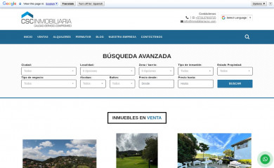 inmobiliariacsc.com screenshot