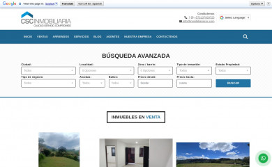 inmobiliariacsc.com screenshot