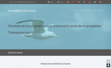 inmobiliarialagavina.com screenshot