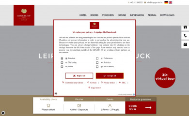innsbruck-stadthotel.at screenshot