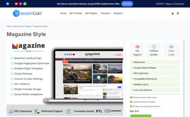 http://www.insertcart.com/magazine-style screenshot