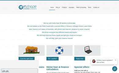 inshapehomeloans.com.au screenshot