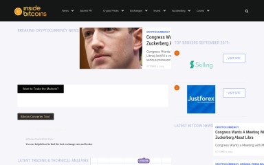 http://insidebitcoins.com screenshot