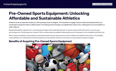 instantreplaysports.info screenshot