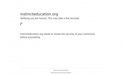 instincteducation.org screenshot