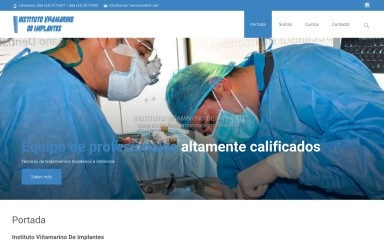 institutoviñamarinodeimplantes.cl screenshot