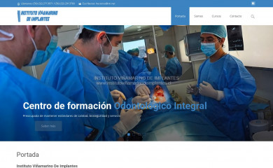 institutoviñamarinodeimplantes.cl screenshot