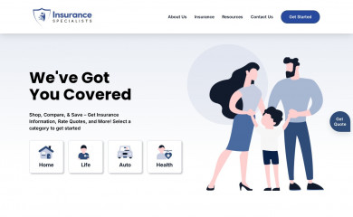 insurancespecialists.com screenshot